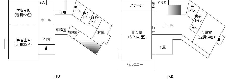 千代里会館　平面図