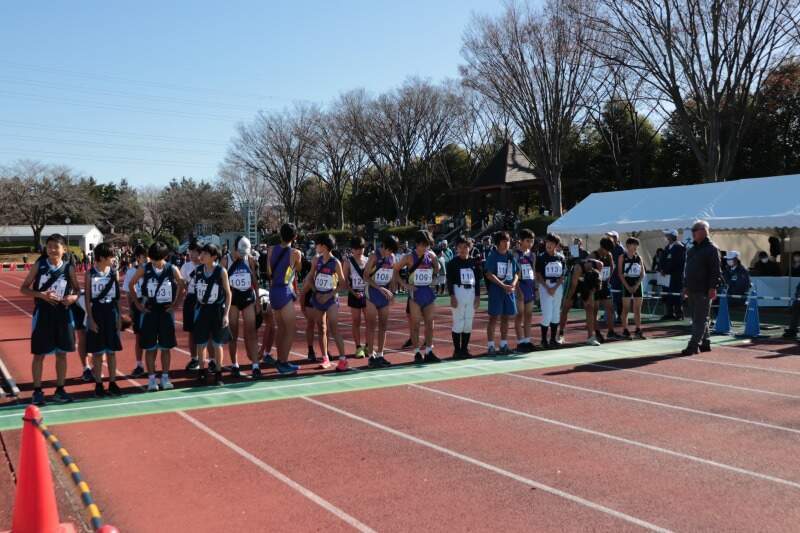 中学生男子の部　スタート直前