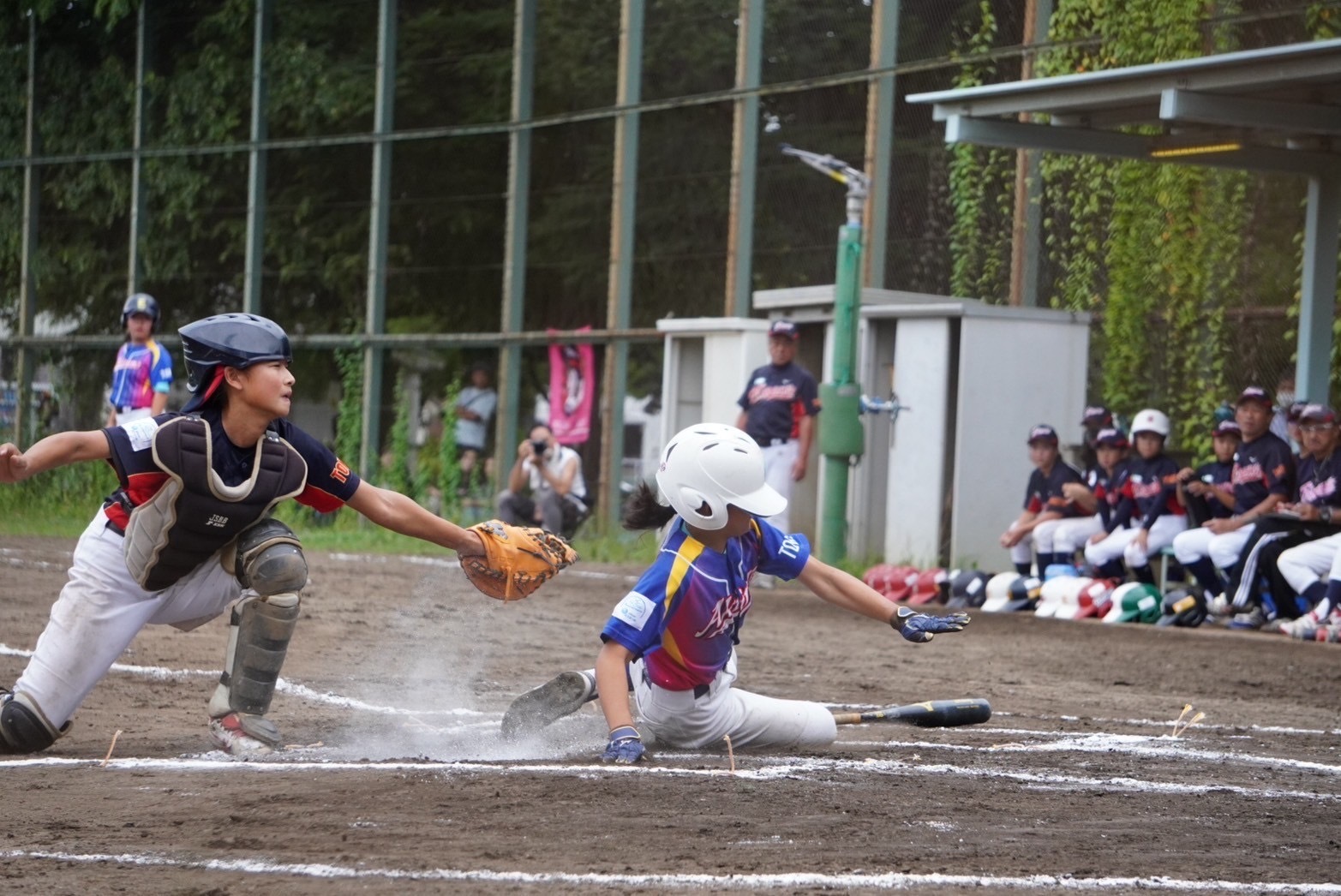 プレー中の写真