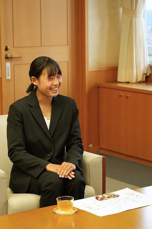 笑顔の下元選手