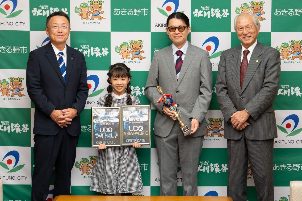 ストリートダンス UDO JAPAN2024大会で2位に入賞のきいさんと中嶋市長