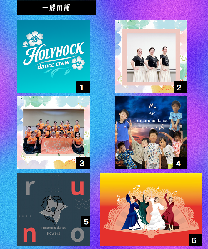 一般の部出演チーム