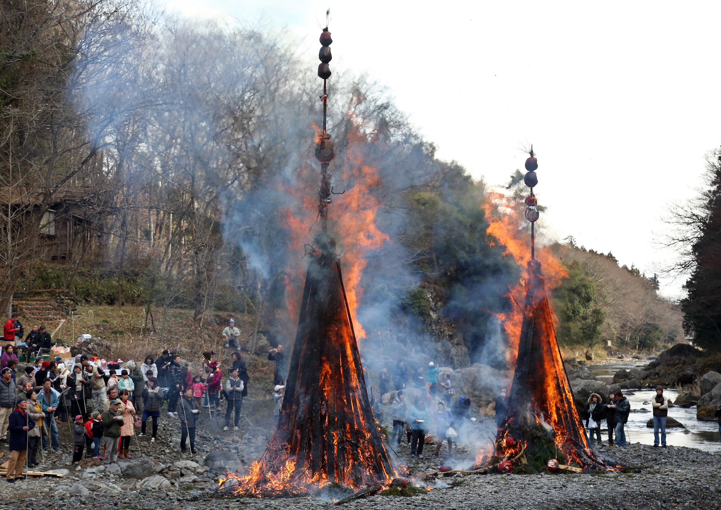 冬_どんど焼き